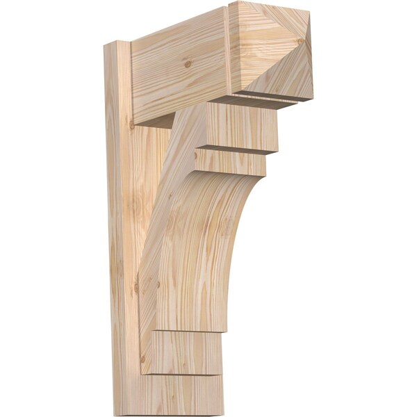 Ekena Millwork Merced Arts & Crafts Smooth Outlooker, Douglas Fir, 7 1/2"W x 16"D x 24"H OUT08X16X24MRC03SDF - main